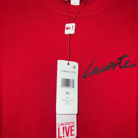 Men’s XS (Men’s Small) Lacoste Live Short-sleeve For Sale NWT - Picture 4 of 7